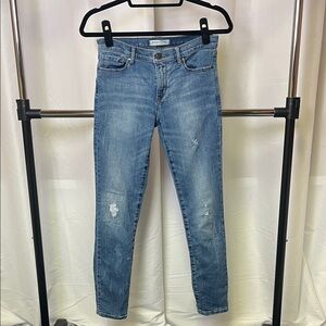 Banana Republic premium denim Women's Distressed Skinny ankle Jeans size 26